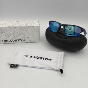 Oakley Custom Half Jacket 2.0 Carbon Fiber Frame Polarized Lens Box